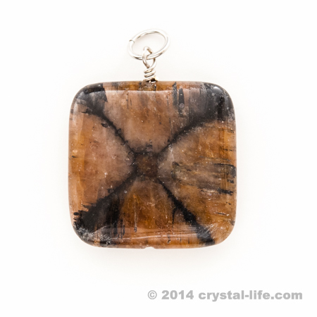 chiastolite pendant