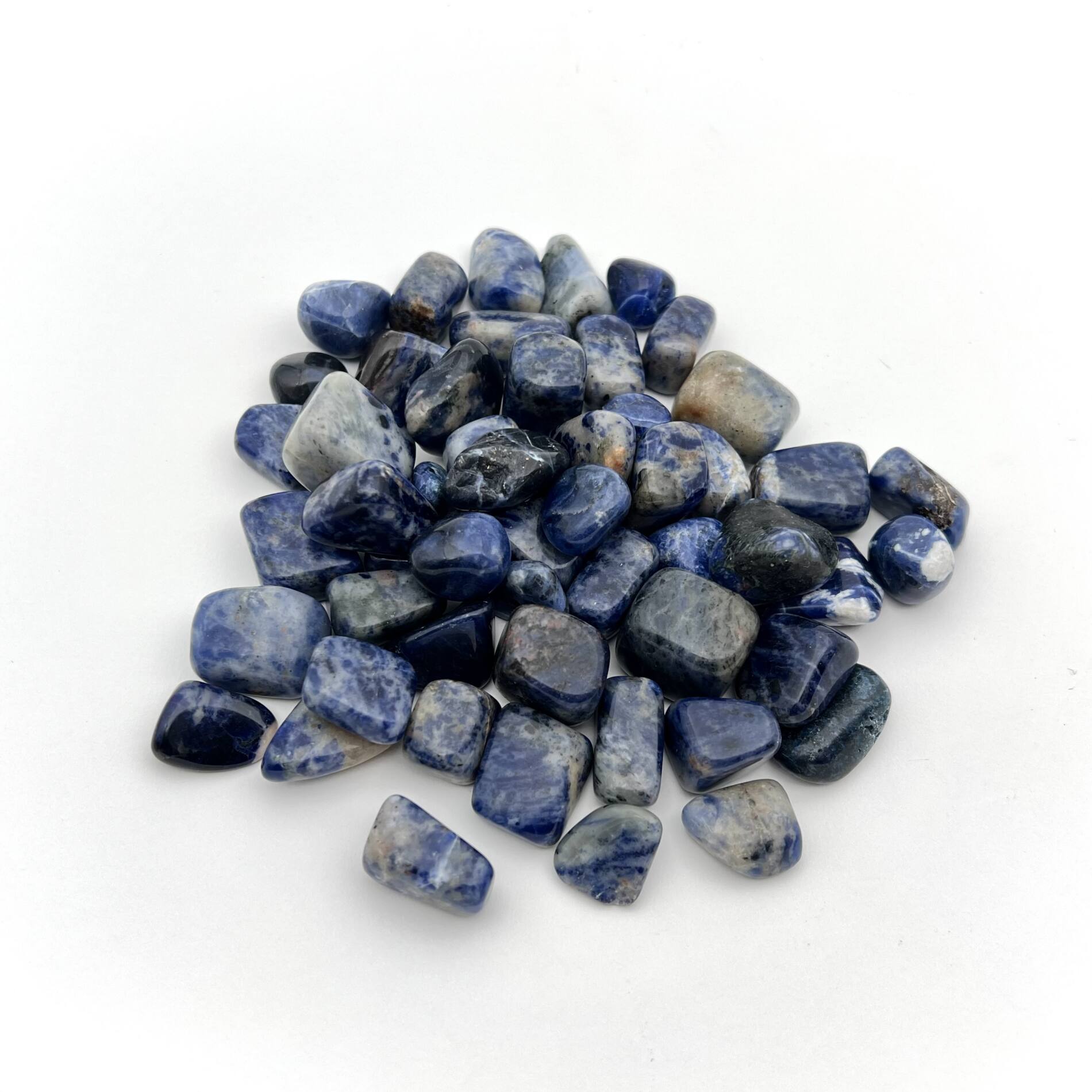 Tumbled Sodalite | Large | Crystal Life Technology Inc.