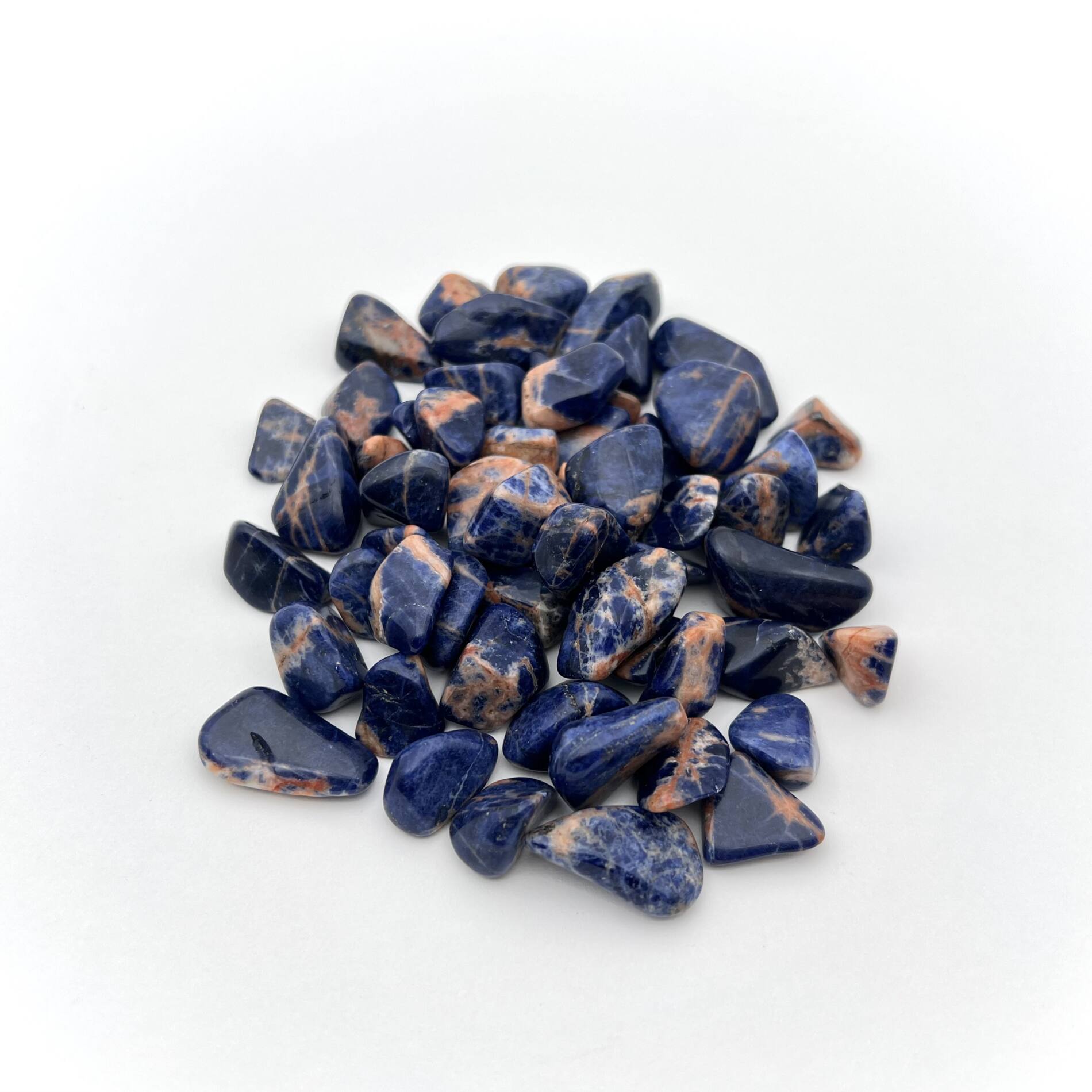 Tumbled Sunset Sodalite | Crystal Life Technology Inc.