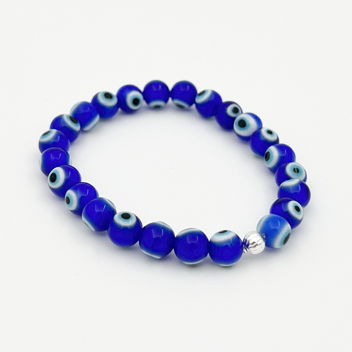 Evil Eye - Stretch Bracelet 8mm Crystal Life Technology