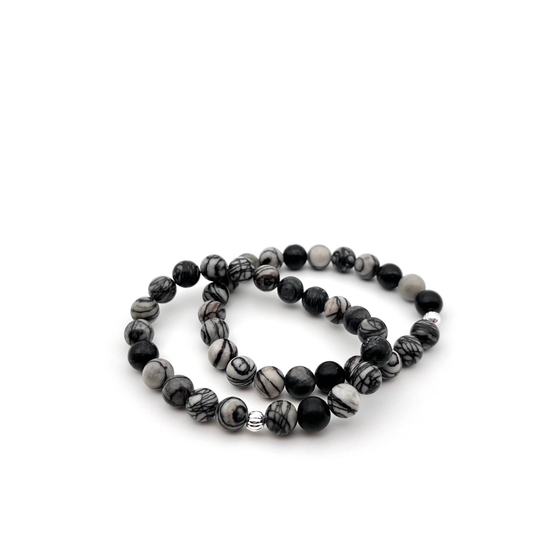 Hematite Prayer Beads Mala  Crystal Life Technology Inc