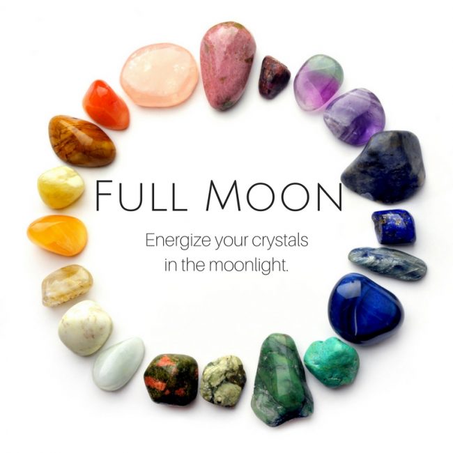 Energizing Crystals in Full Moon Energy Crystal Life Technology, Inc.